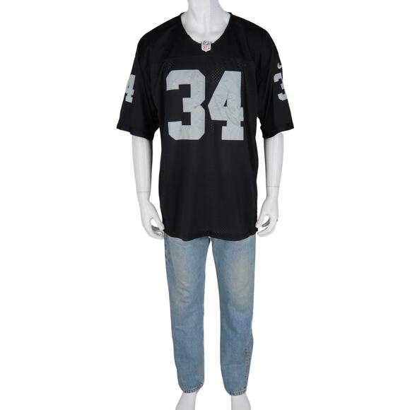 Nike On Field Bo Jackson 34 Raiders Black NFL Football Jersey 52 - Picture 1 of 7